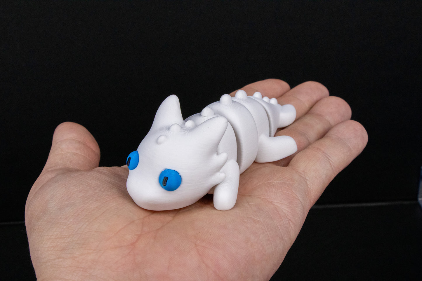 Poseable Dragon Companion – 3D Printed Display Creature (Dark or Light)
