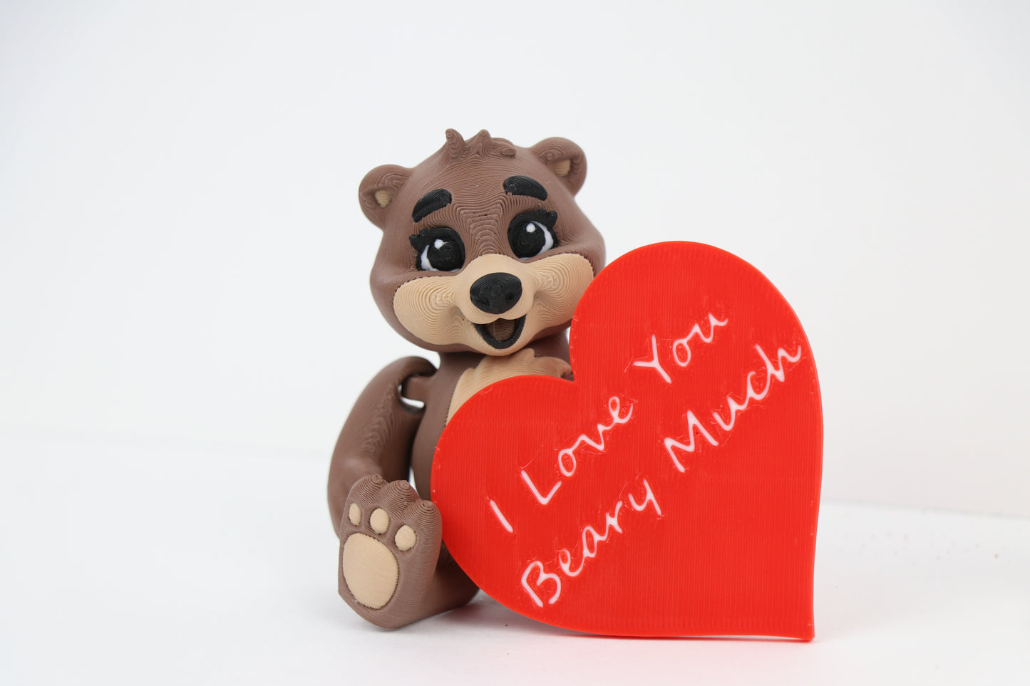 3D Printed Multi-Color Bear – A Beary Special Gift! (With or Without Heart)