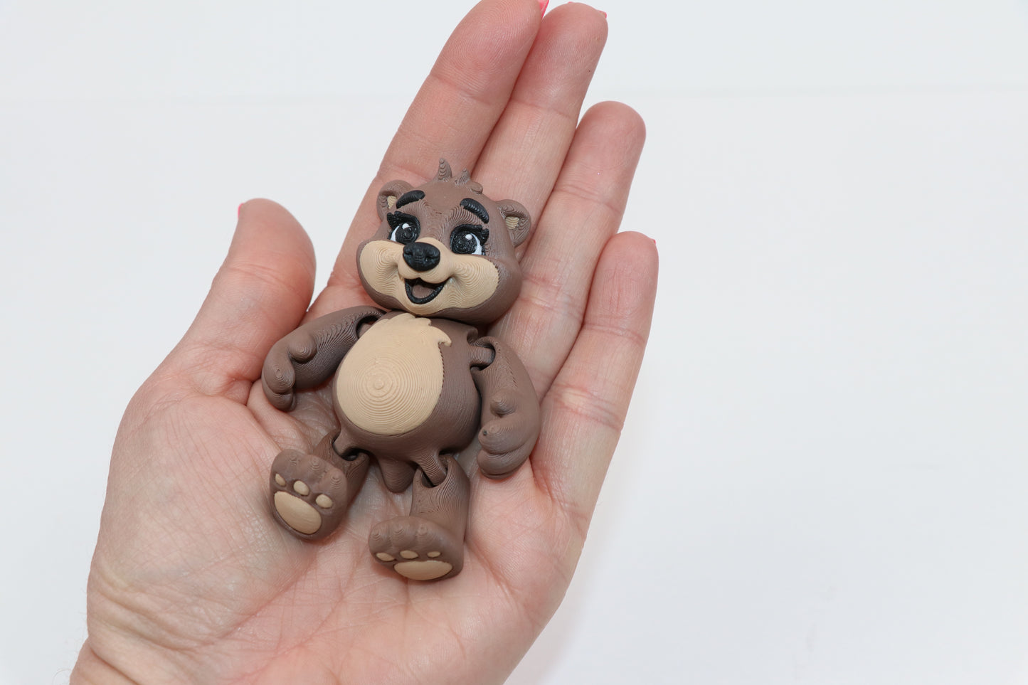 3D Printed Multi-Color Bear – A Beary Special Gift! (With or Without Heart)