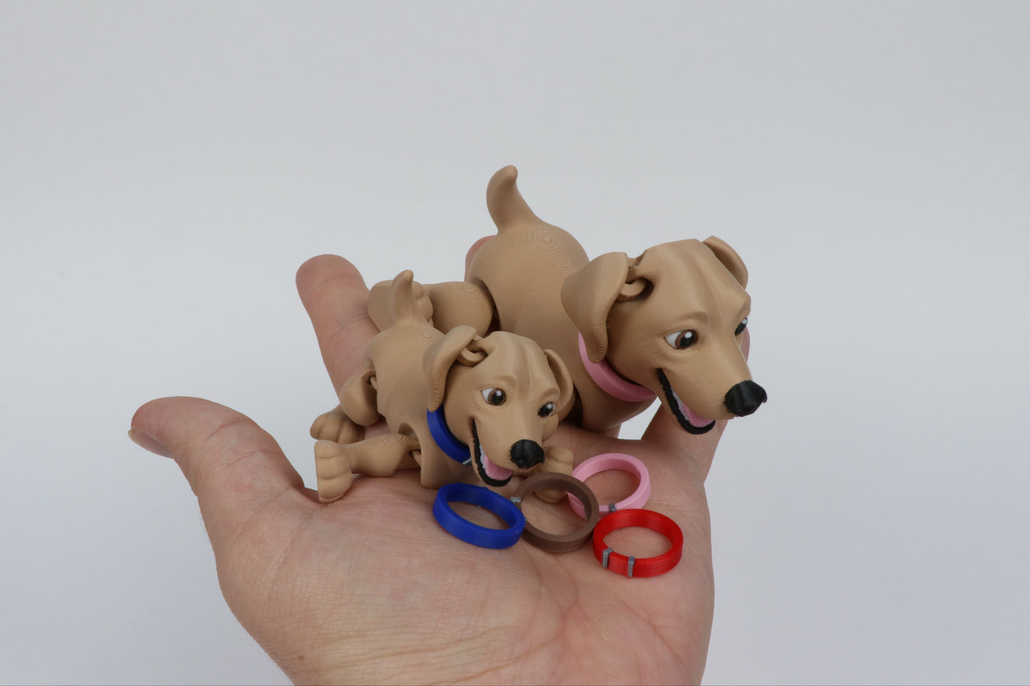 Articulated Pet Figures – Poseable Decor in Multi-Color PLA - 3D Printed