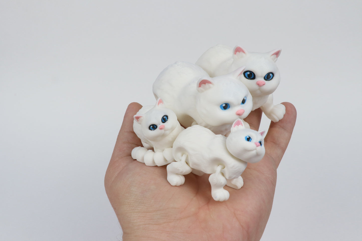 Articulated Pet Figures – Poseable Decor in Multi-Color PLA - 3D Printed