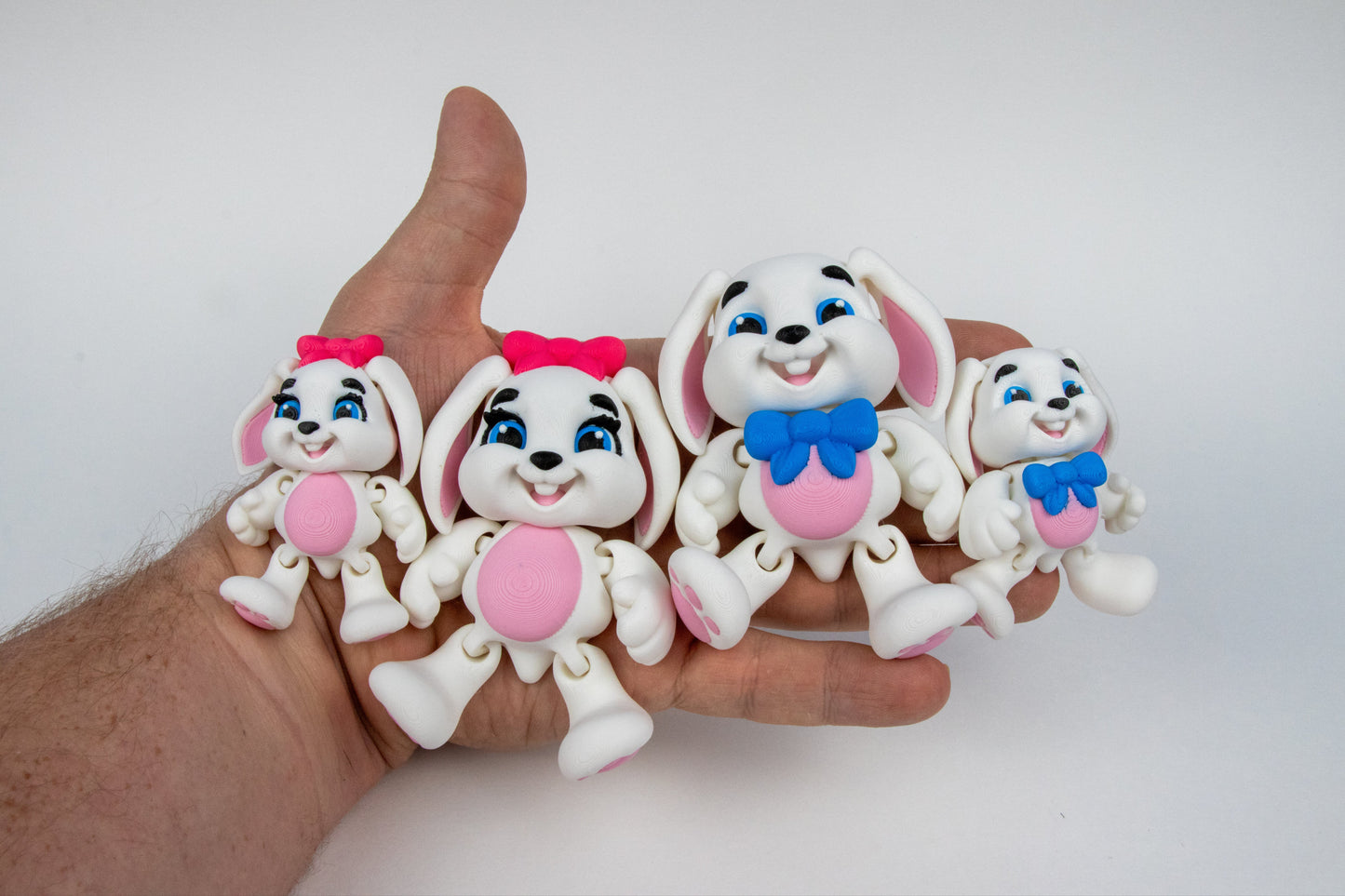 Articulated Pet Figures – Poseable Decor in Multi-Color PLA - 3D Printed