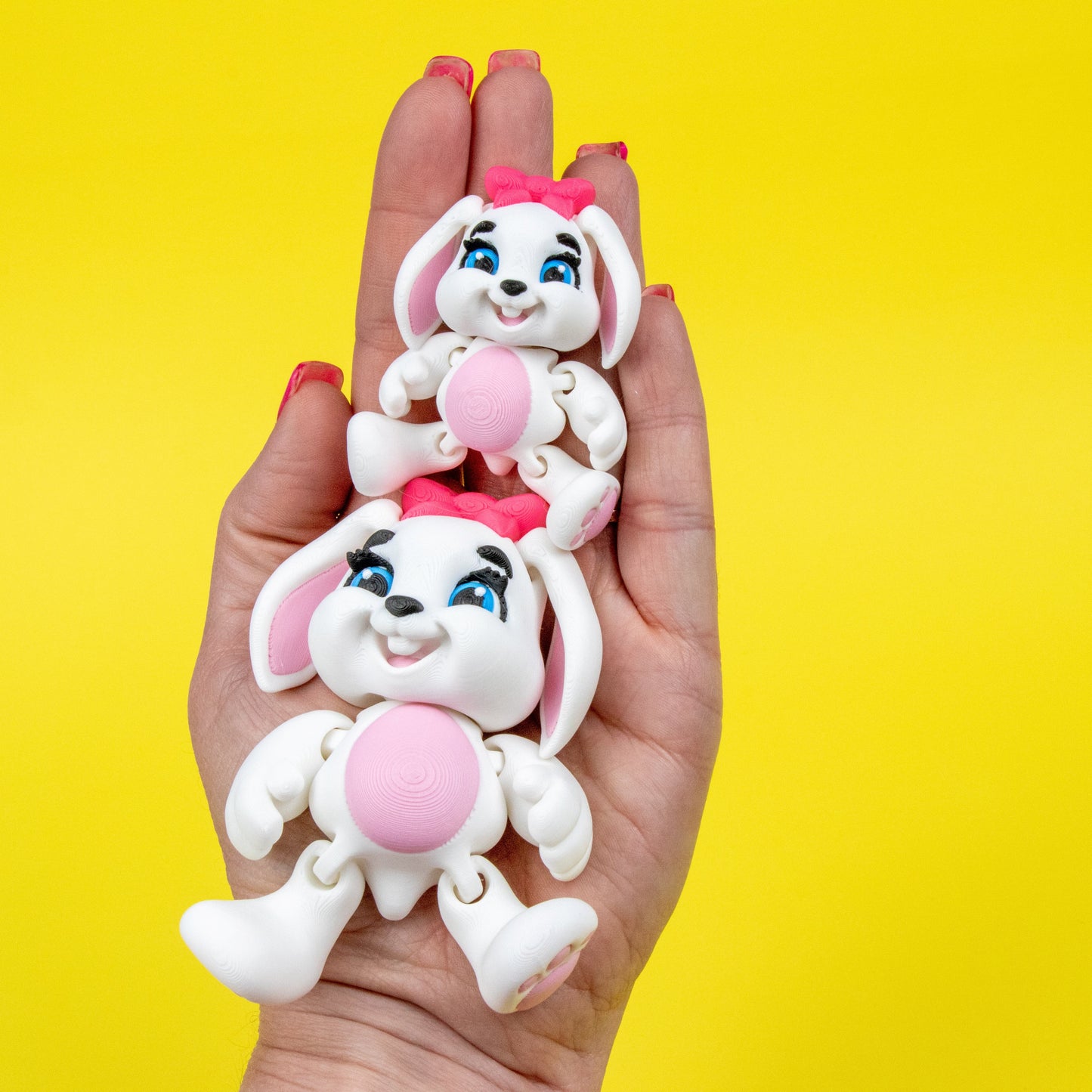 Bunny Figures – Poseable 3D-Printed Collectibles in Two Styles