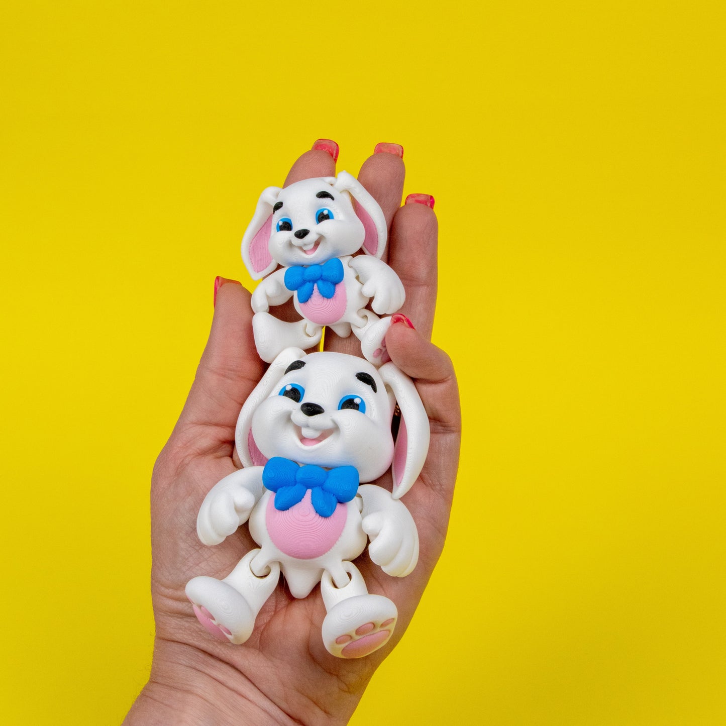 Bunny Figures – Poseable 3D-Printed Collectibles in Two Styles