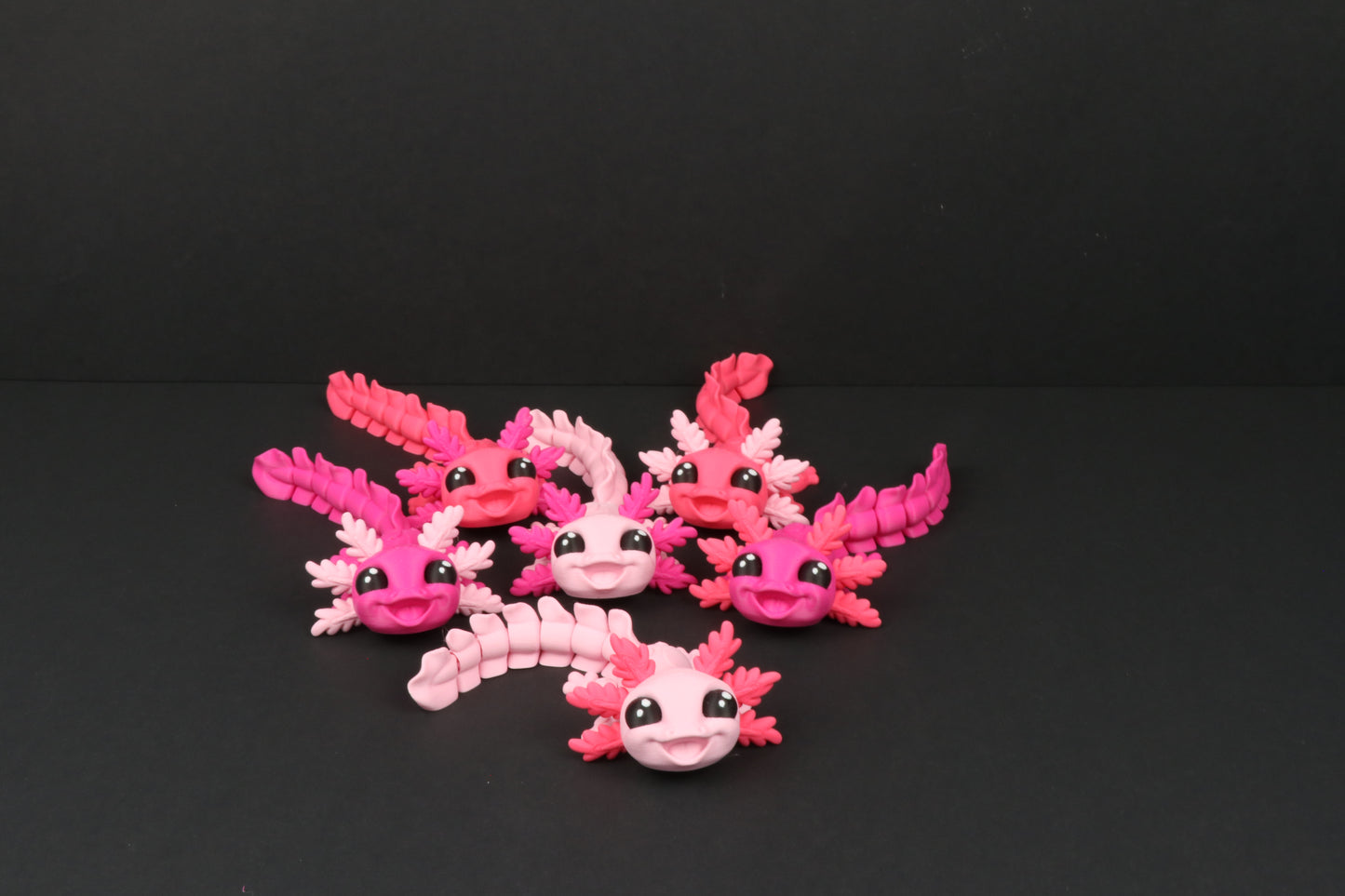 Axolotl – Adorable Shelf Decor in Playful Color Combos - Hand-Finished 3D Printed
