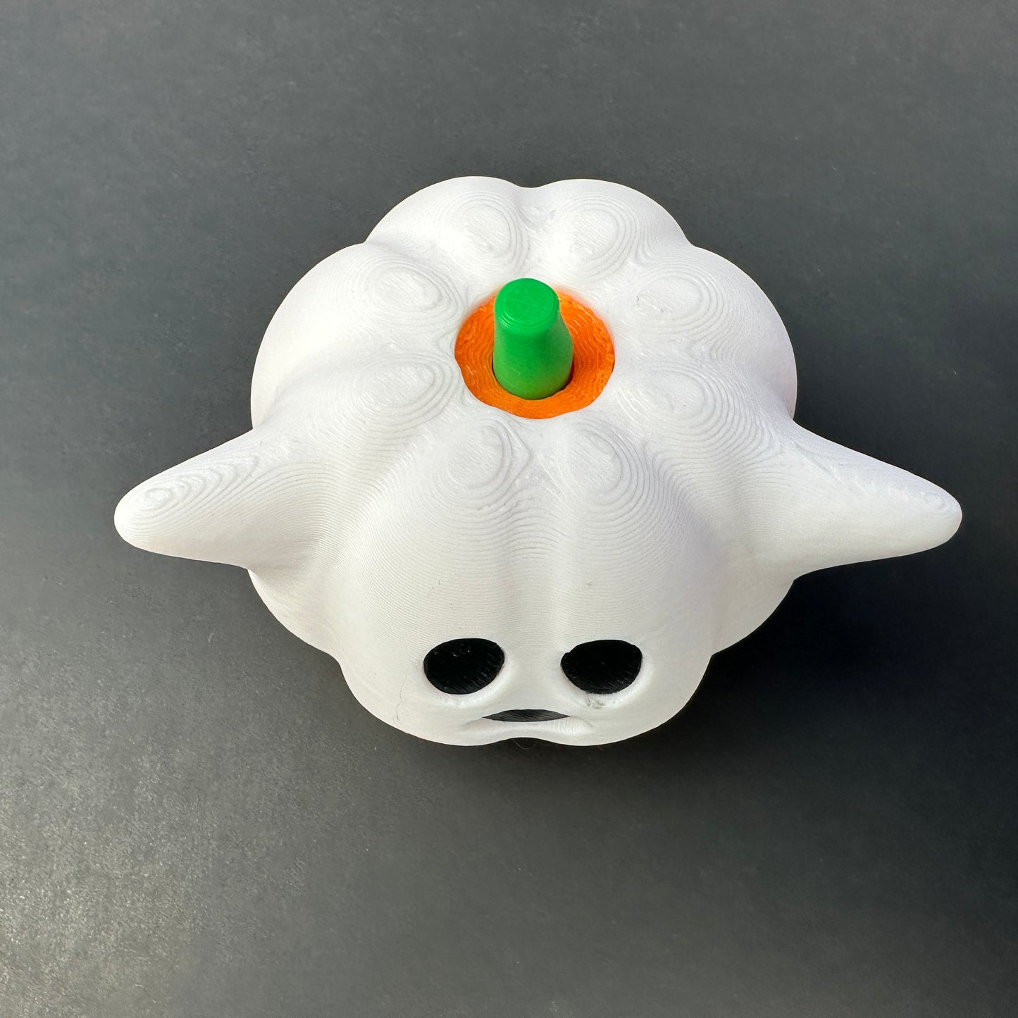 Jack-O'-Lantern and Halloween Ghost Decor Set - 3D Printed Fun for Home (1 Ghost, 2 Jack-O'-Lanterns)