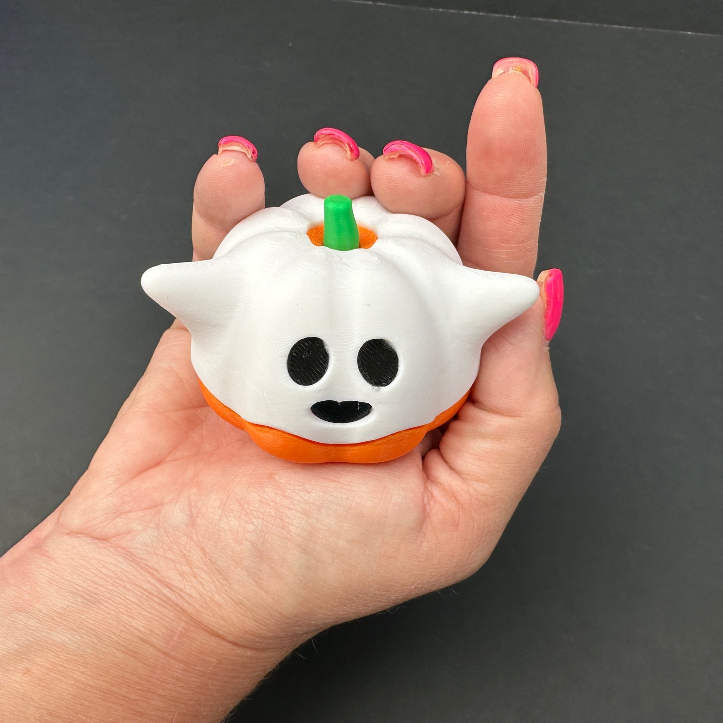 Halloween Ghost and Jack-O'-Lantern Decor Set - 3D Printed Fun for Home (2 Ghost, 1 Jack-O'-Lanterns)