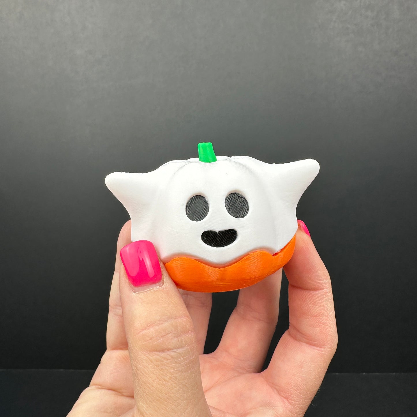 Halloween Ghost and Jack-O'-Lantern Decor Set - 3D Printed Fun for Home (2 Ghost, 1 Jack-O'-Lanterns)