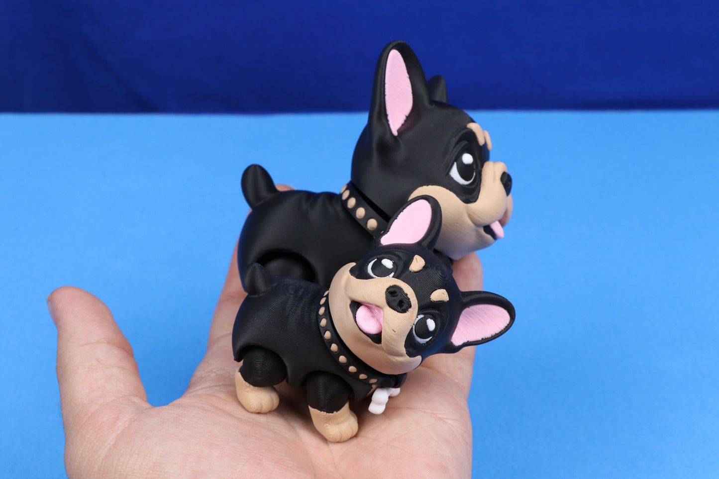 French Bulldog Figure – Poseable Desk Decor – Multiple Color Options!