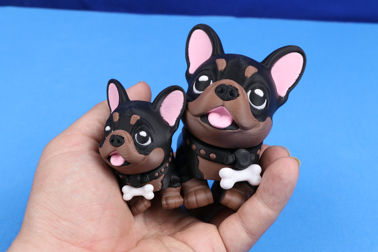 French Bulldog Figure – Poseable Desk Decor – Multiple Color Options!