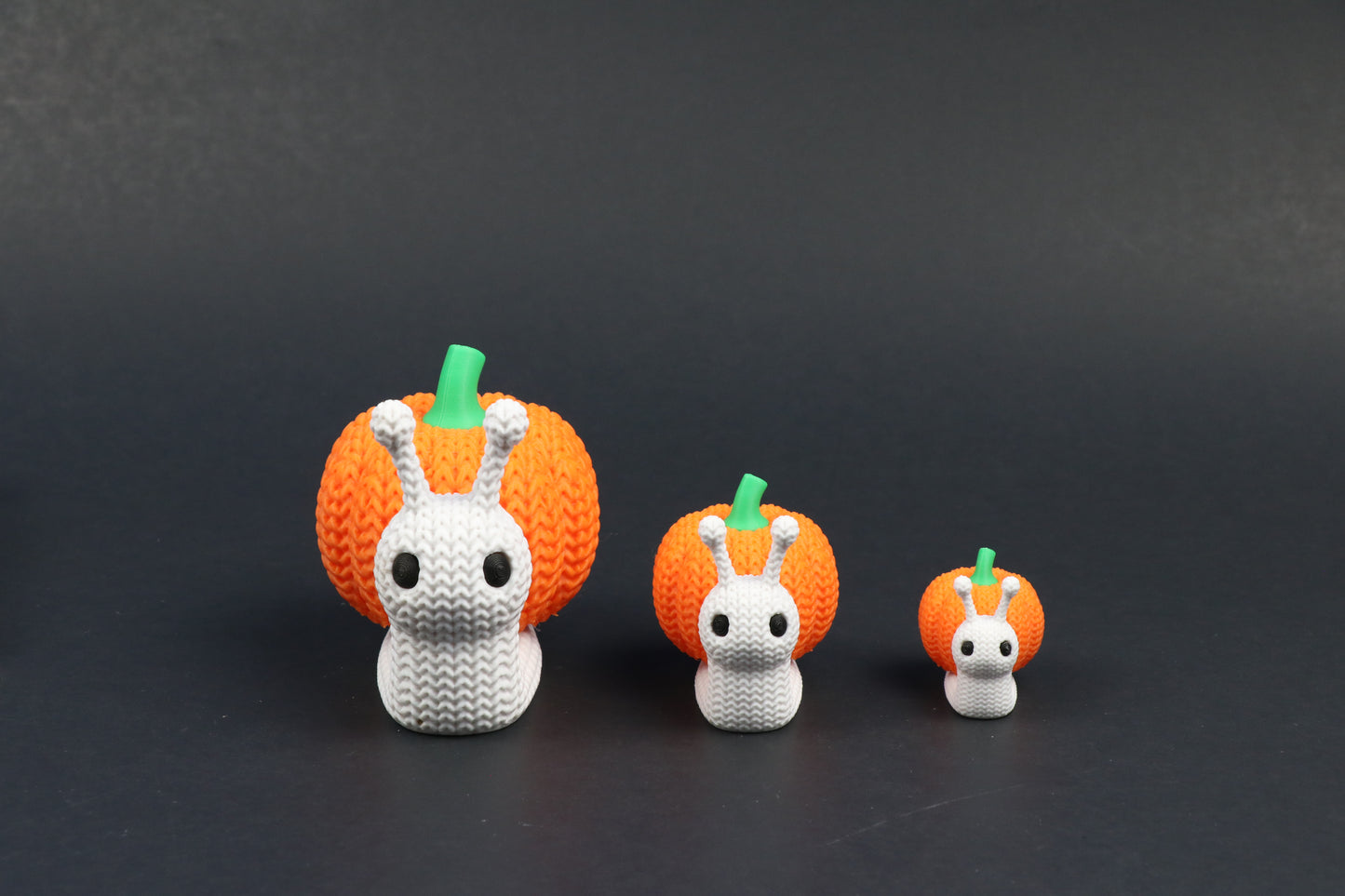 Pumpkin Snail – Crochet-Style 3D Printed Fall Decor – Customization Available!