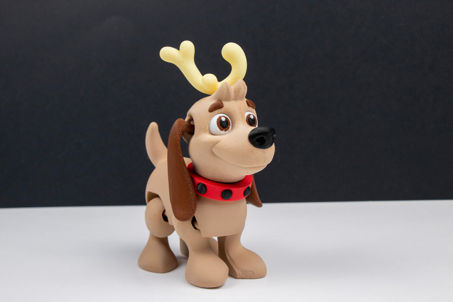 Max the Christmas Dog – Poseable Holiday Desk Figurine