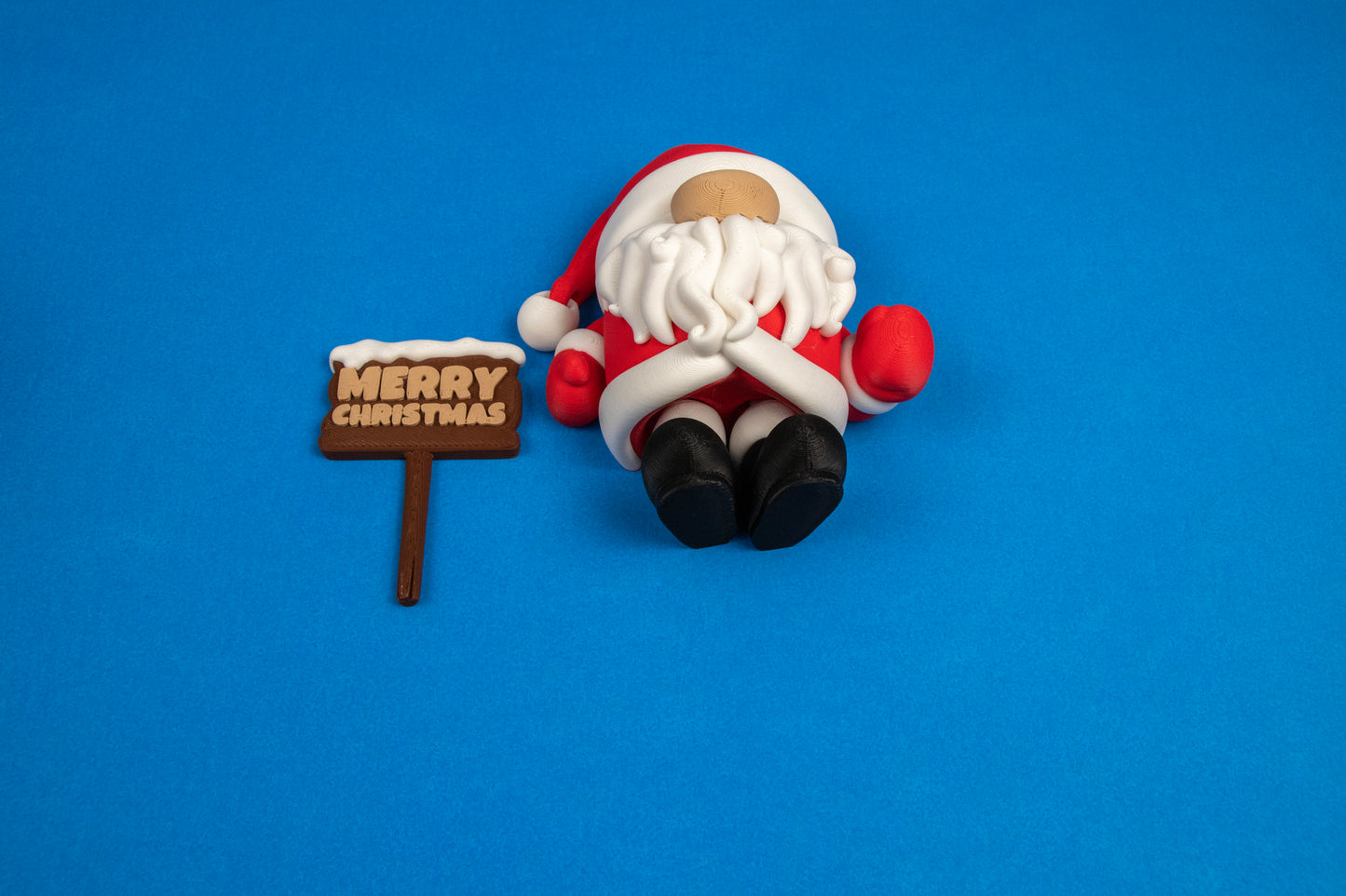Santa Holiday Gnome Ornament – 3D Printed Christmas Decoration