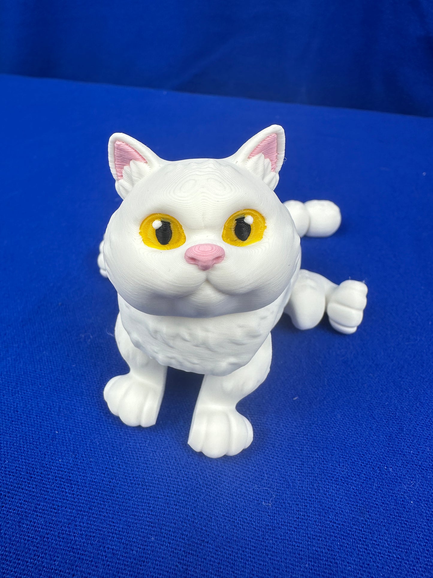 Articulated Cat – Poseable Desk Companion in Two Sizes - 3D Printed