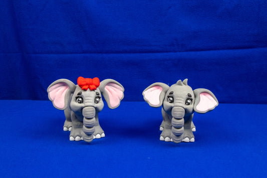 🐘 Articulated Elephant – Poseable Desk Decor in Three Sizes