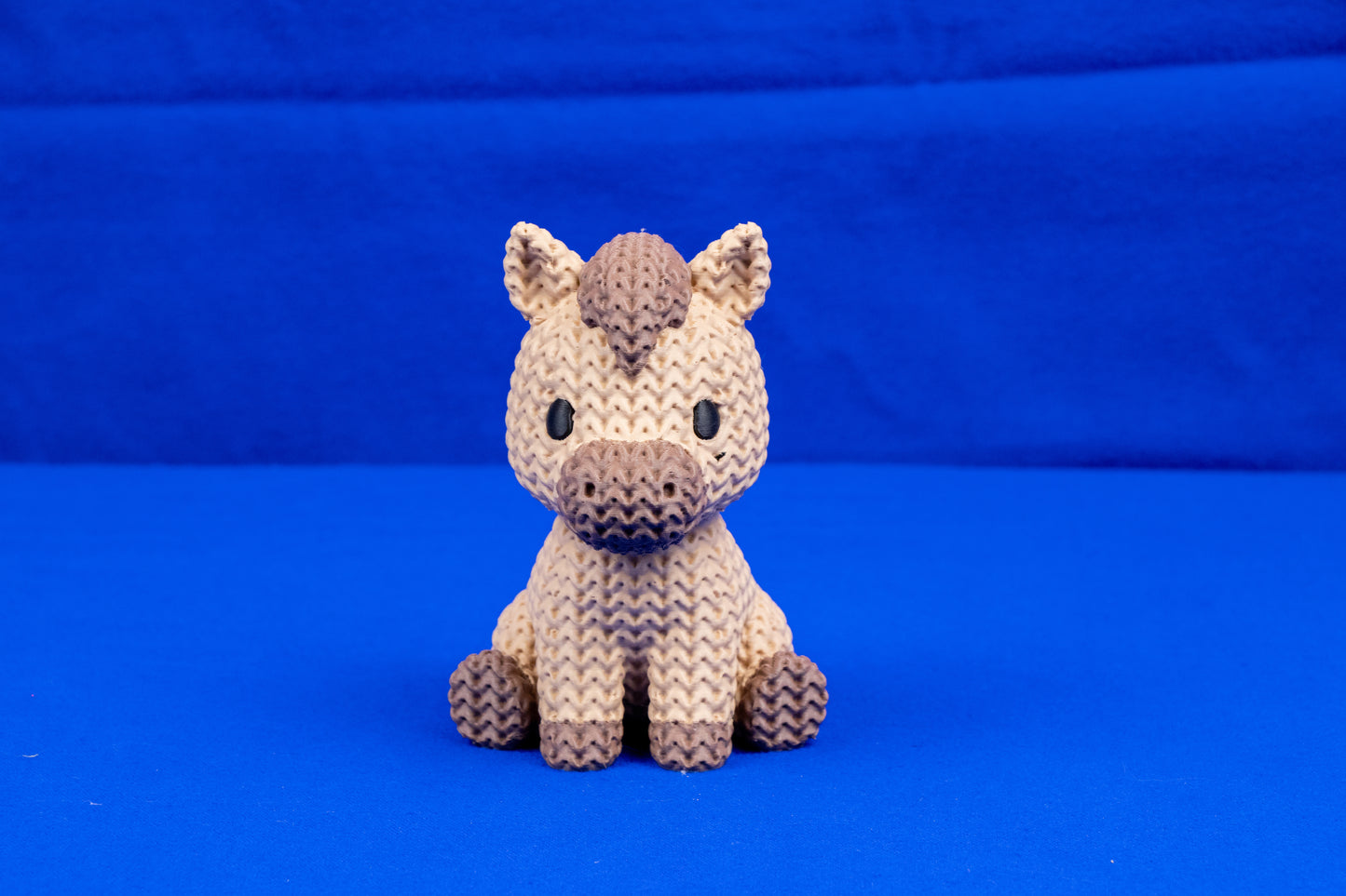 Knit Horse Figurine – 3D Printed Cozy Decor