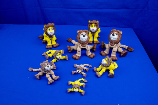 Mighty Lion – Articulated Collectible with Flexible Tail