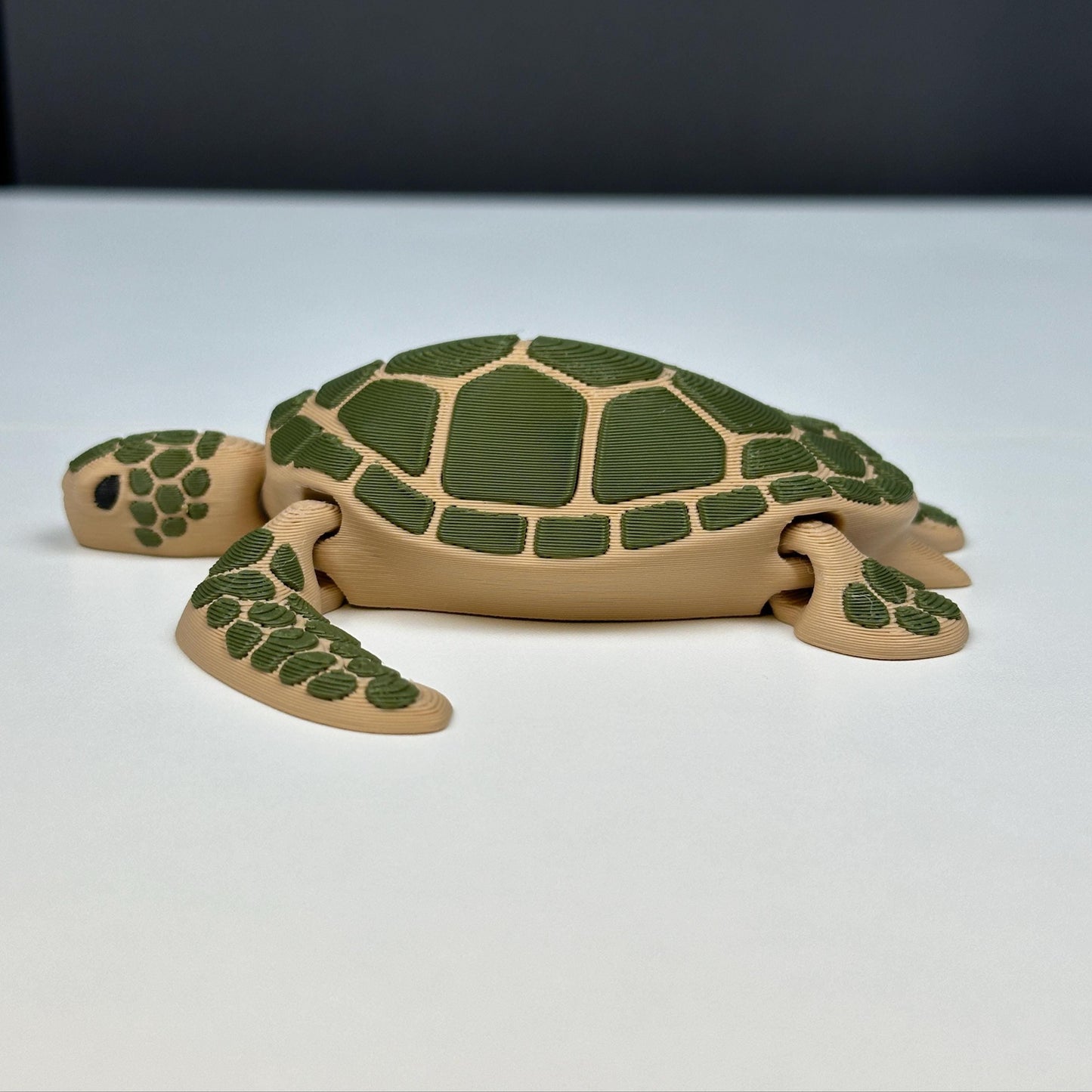 Sea Turtle โ Collectible with Ocean Charm - Articulating & 3D Printed