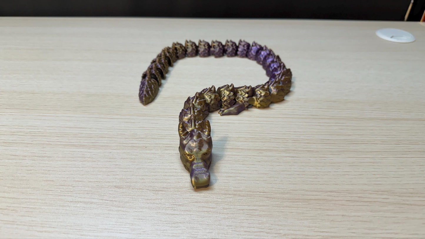 Articulating Dragon - 3D-Printed - Hand-Finished Fantasy Decor
