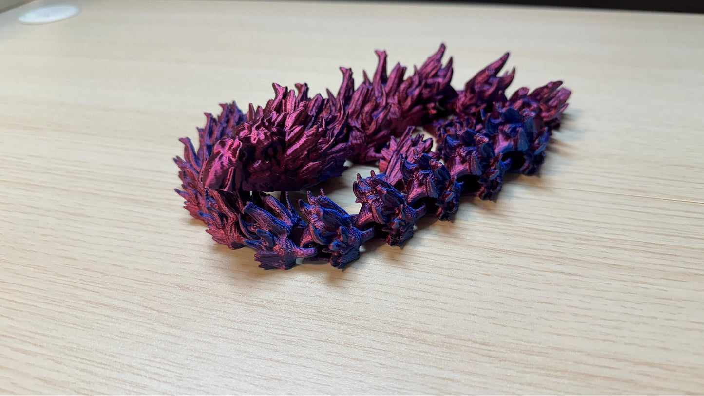 Nature Dragon – Fantasy Display Piece - 3D Printed & Articulating