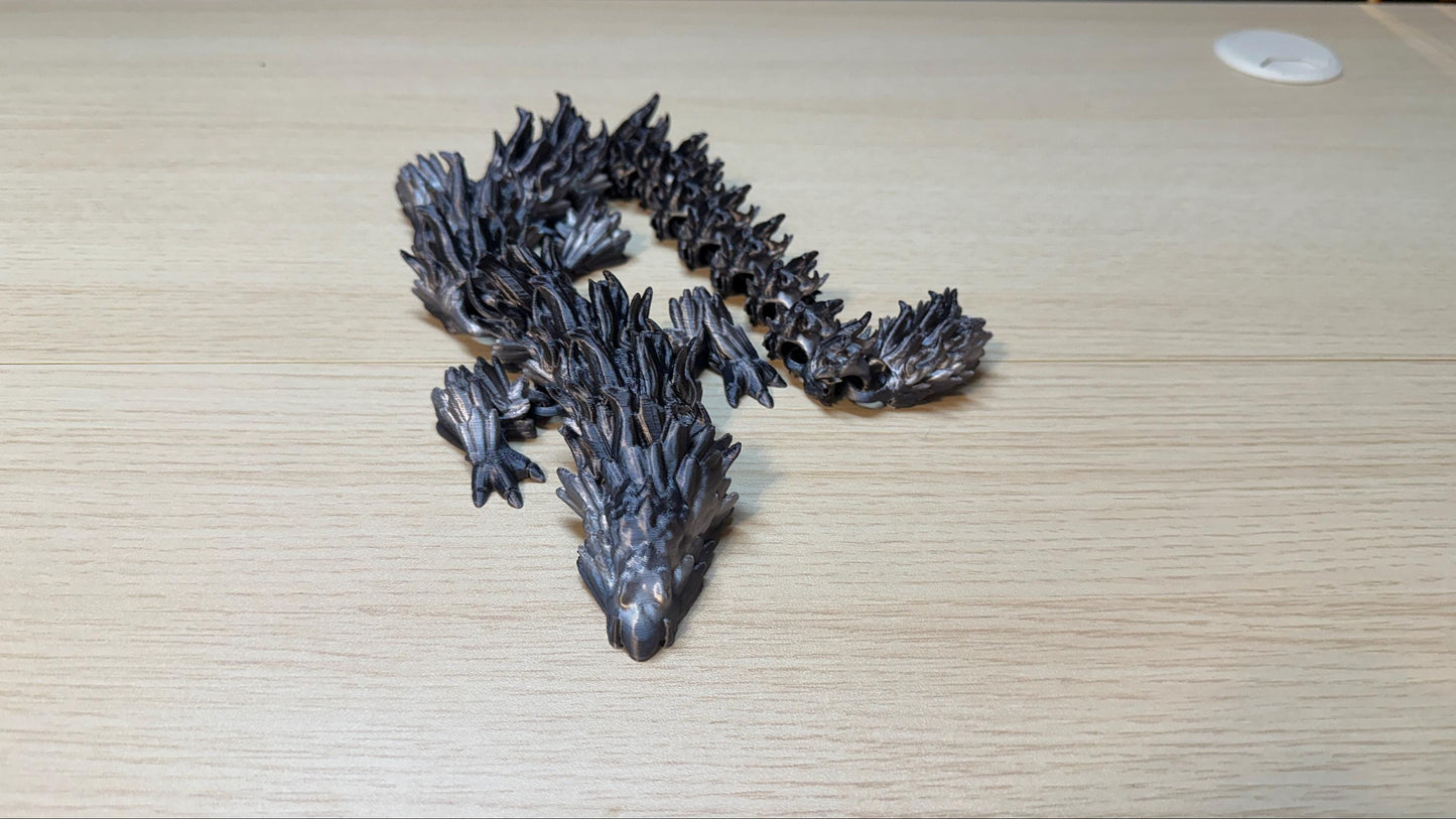 Nature Dragon – Fantasy Display Piece - 3D Printed & Articulating