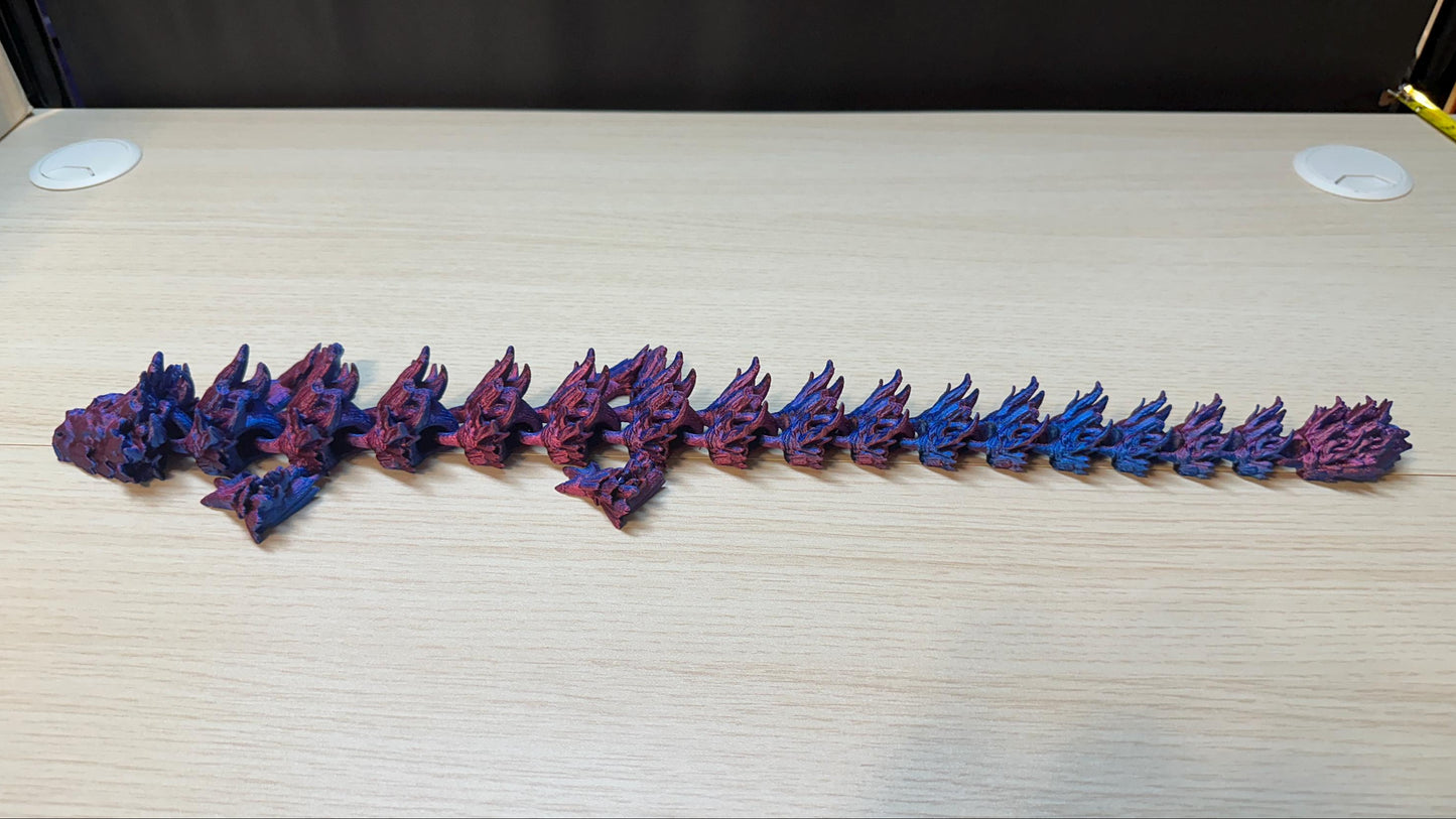 Nature Dragon – Fantasy Display Piece - 3D Printed & Articulating
