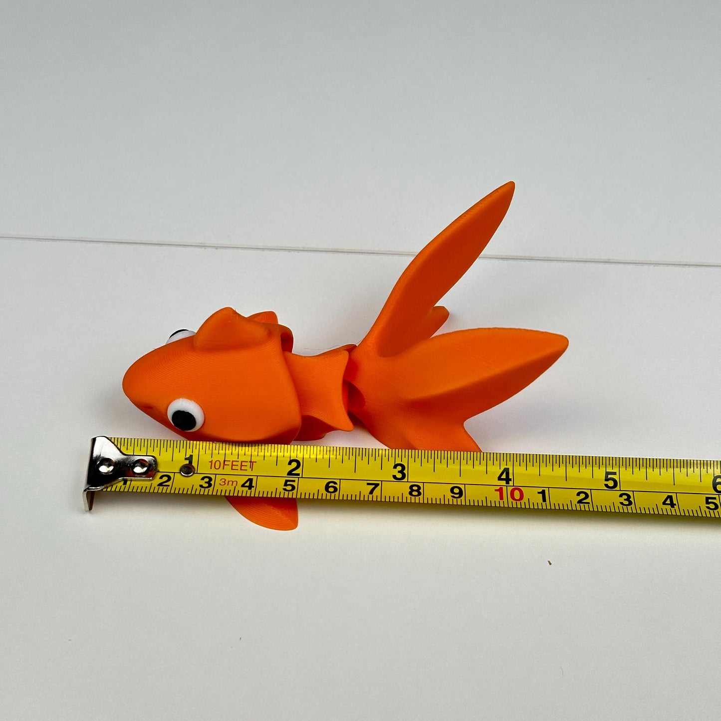 Goldfish Figurine – Articulated Desktop Accent | 3D Printed & Hand-Finished
