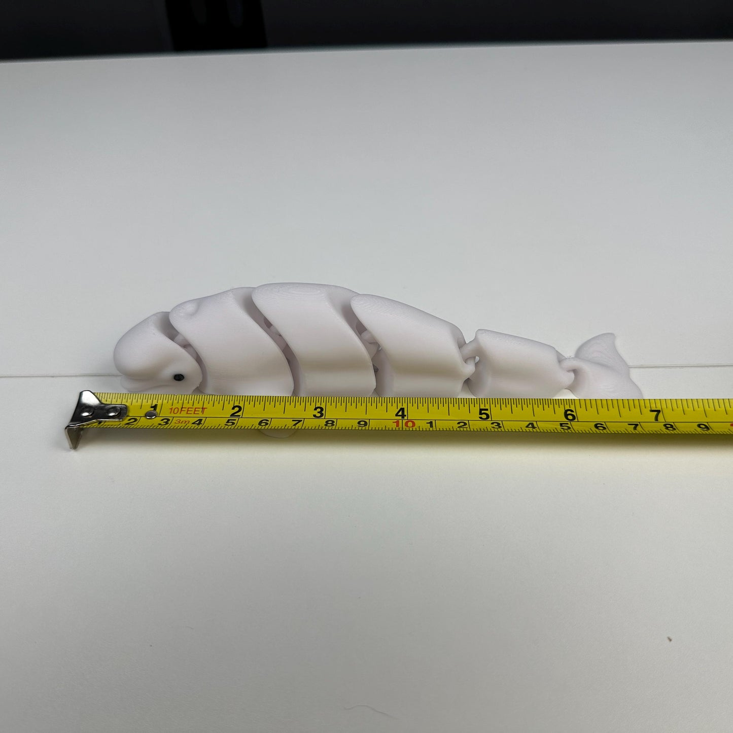 Beluga Whale Figurine – Articulated Ocean Decor | 3D Printed