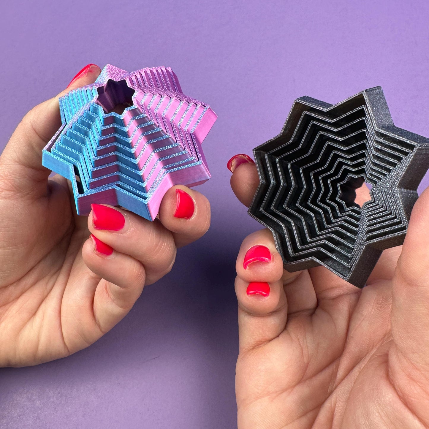 Multi-Design 3D Printed Fidget Toys – Sensory-Friendly Desk Companions