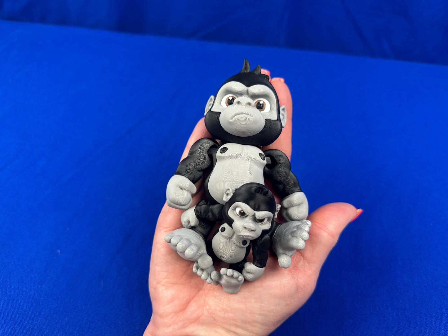 Articulated Gorilla – Collectible with Playful Personality - 3D Printed