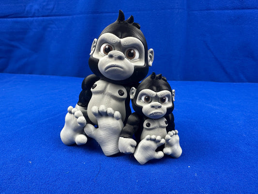 Articulated Gorilla – Collectible with Playful Personality - 3D Printed