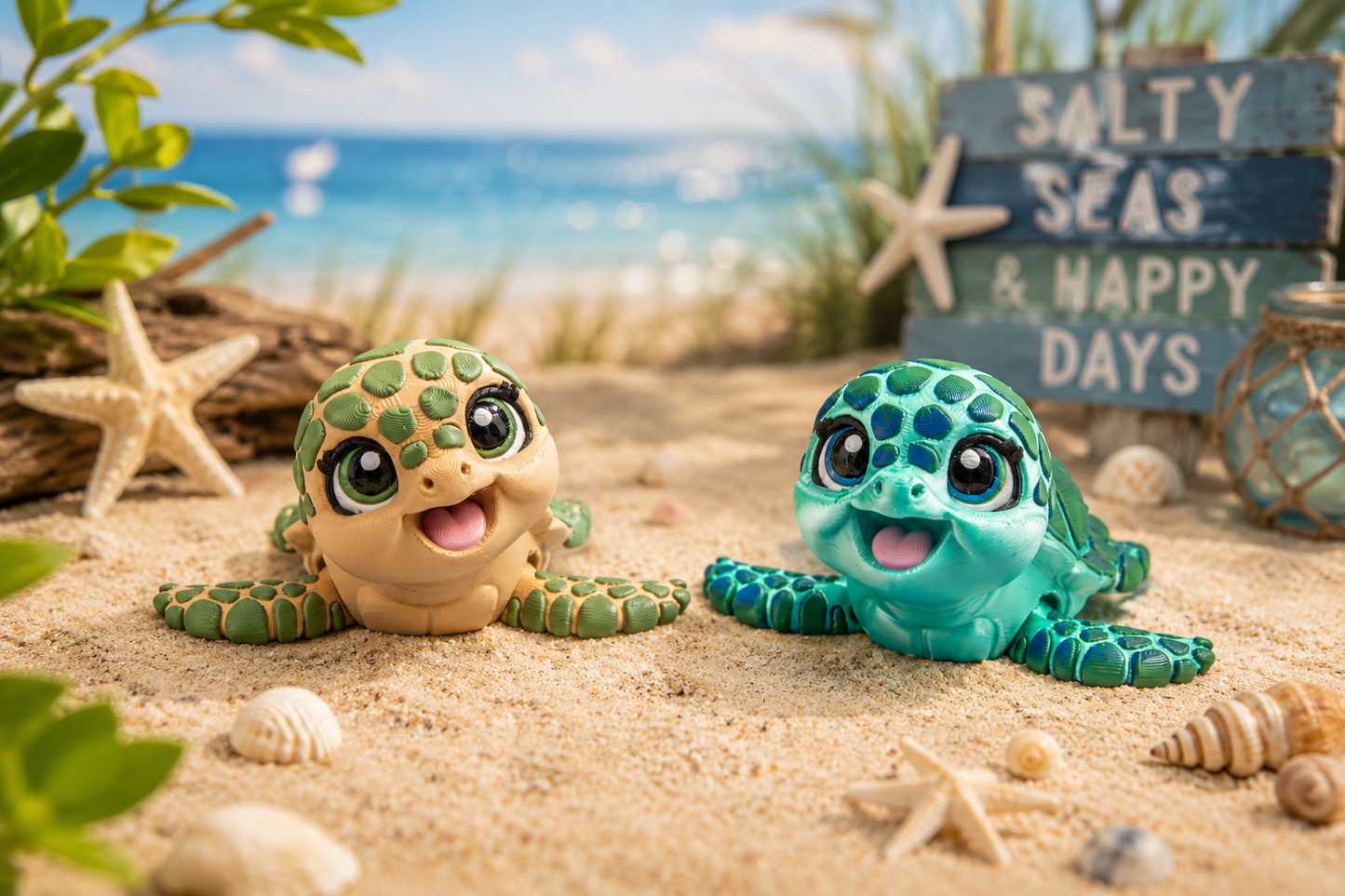Shell Whisperer: 3D‑Printed Articulated Sea Turtle Décor