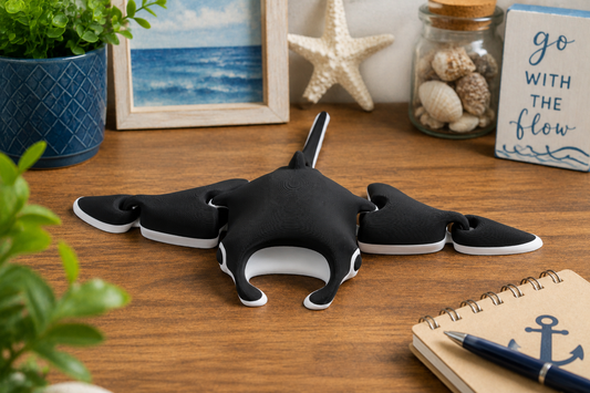 Manta Glide: Articulated 3D-Printed Desk Companion