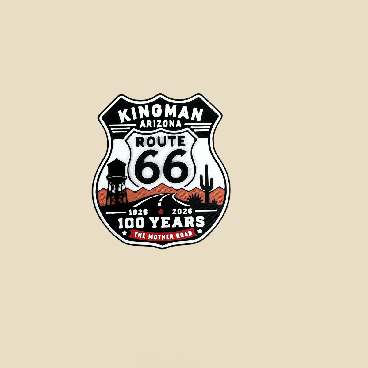 Mother Road Centennial – 3D Printed Route 66 Desert Keepsake