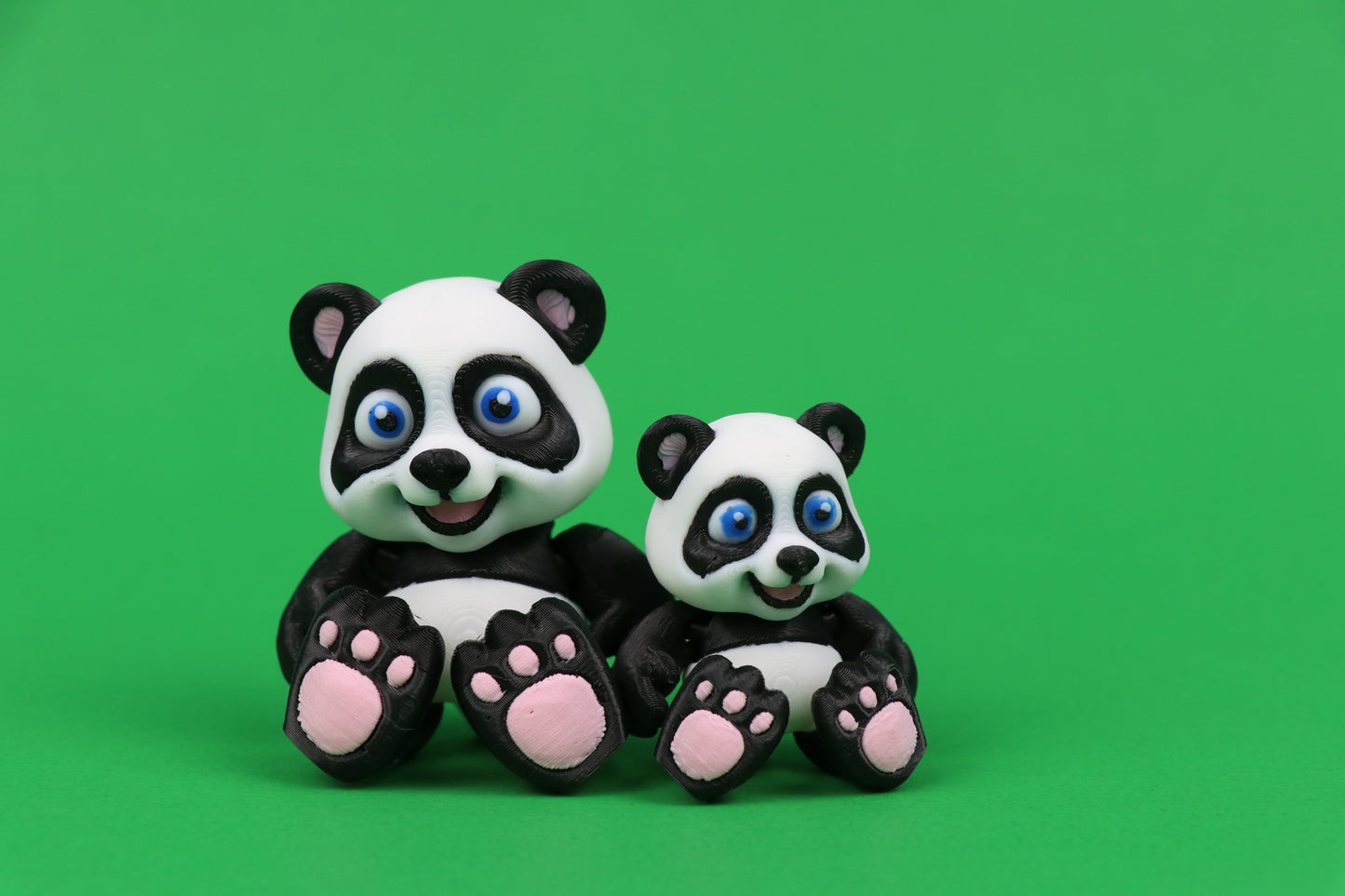 Panda Bear – Charming Collectible with Optional “Pan-tastic!” Heart - 3D Printed
