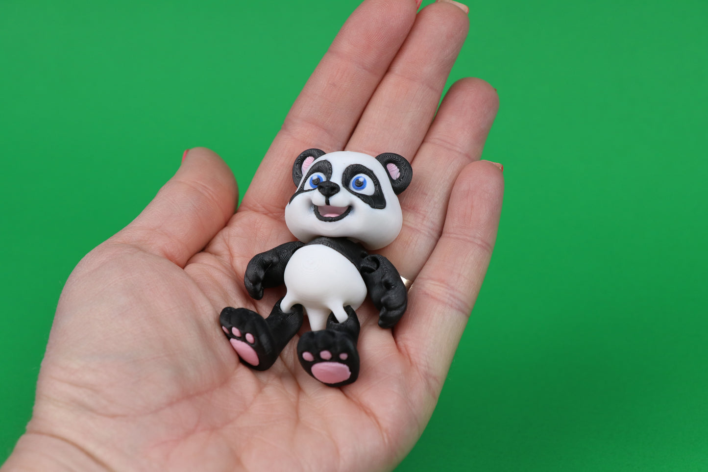 Panda Bear – Charming Collectible with Optional “Pan-tastic!” Heart - 3D Printed