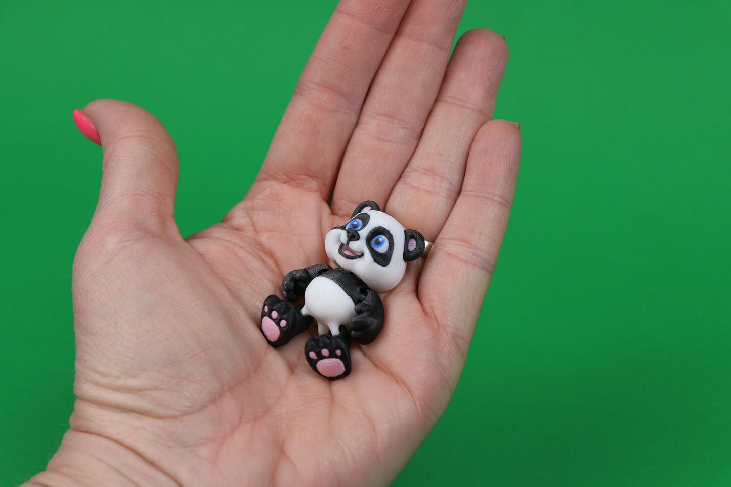 Panda Bear – Charming Collectible with Optional “Pan-tastic!” Heart - 3D Printed