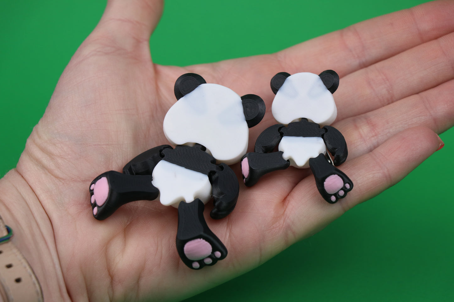 Panda Bear – Charming Collectible with Optional “Pan-tastic!” Heart - 3D Printed
