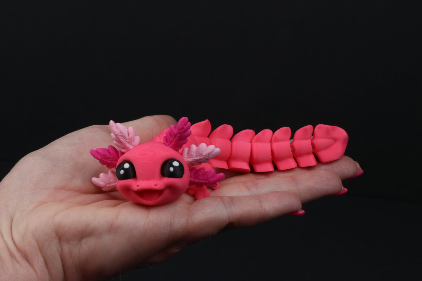 Axolotl – Adorable Shelf Decor in Playful Color Combos - Hand-Finished 3D Printed