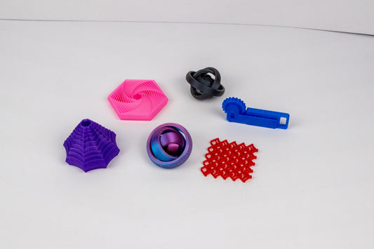 Articulated Desk Fidgets – 3D Printed Collectible Designs in Multiple Shapes & Colors