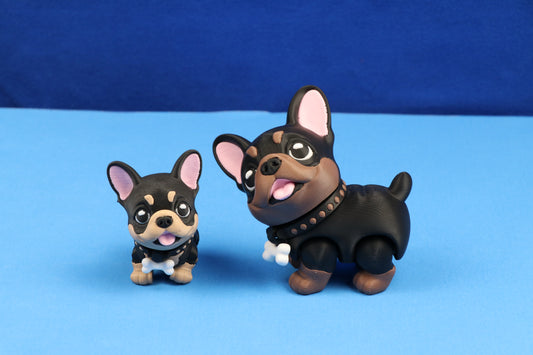 French Bulldog Figure – Poseable Desk Decor – Multiple Color Options!