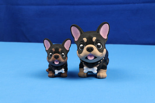 French Bulldog Figure – Poseable Desk Decor – Multiple Color Options!