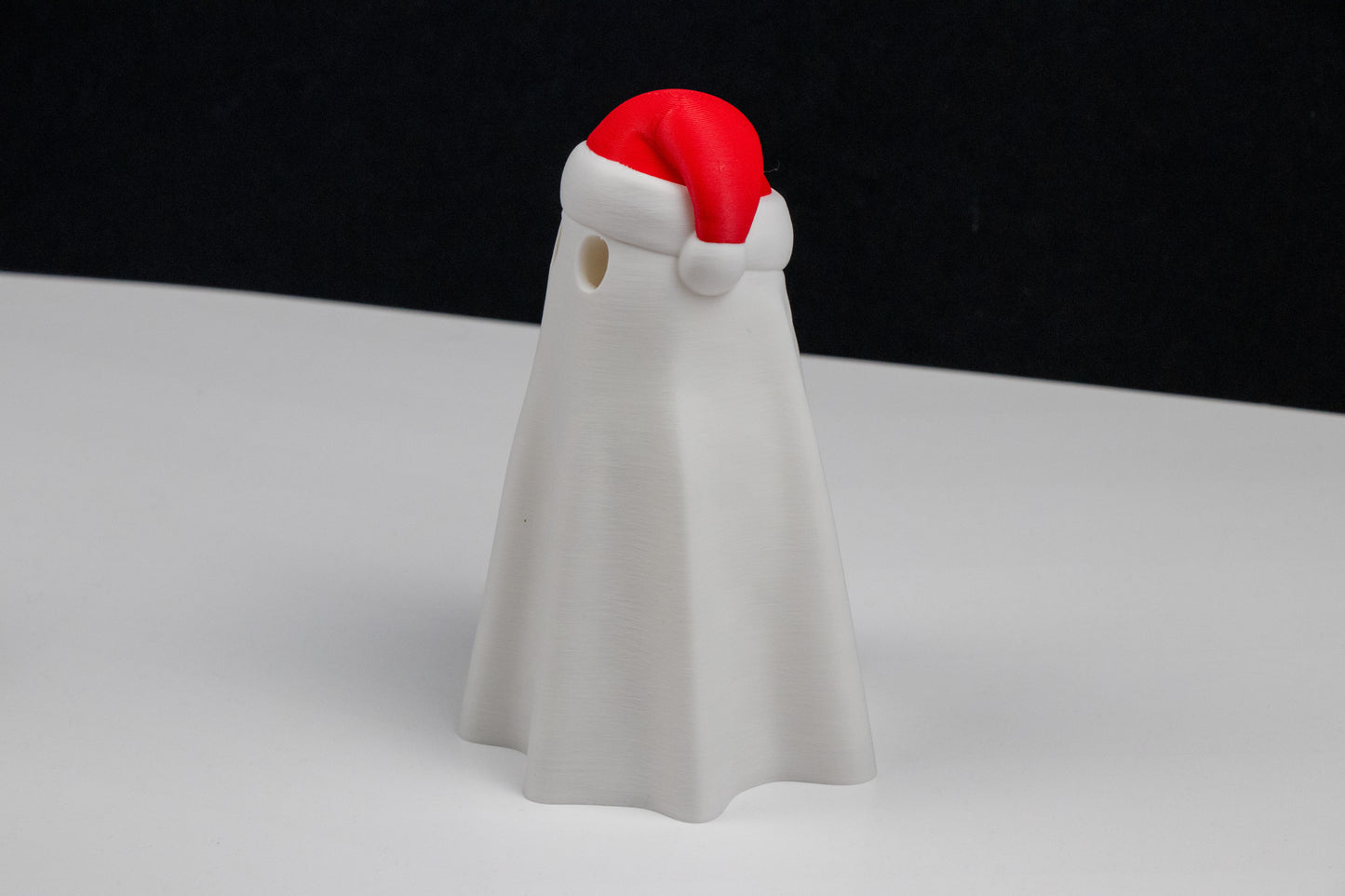 3D Printed Christmas Ghost – Festive Holiday Decor with Sit/Stand Display Options