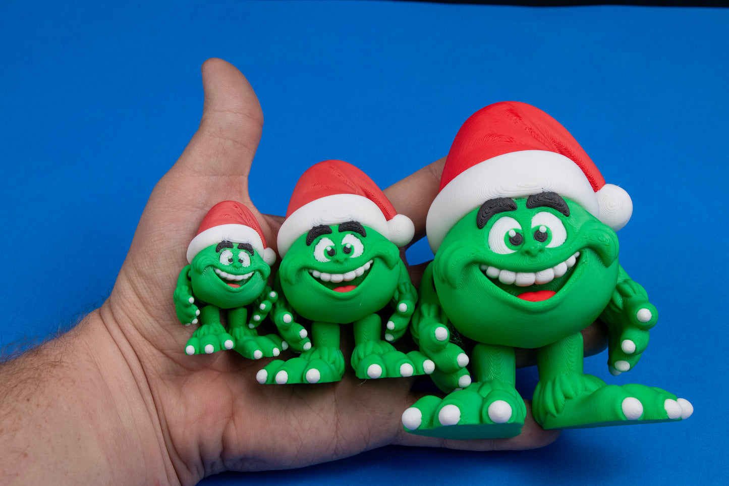 The Green Holiday Menace – 3D Printed Winter Display Figure