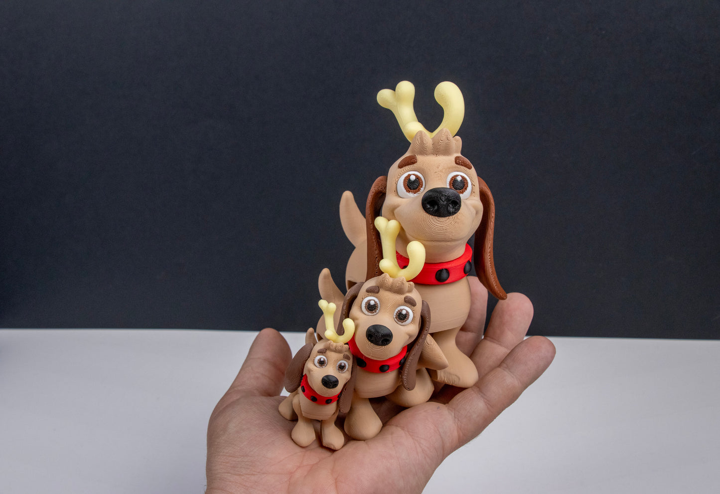 Max the Christmas Dog – Poseable Holiday Desk Figurine