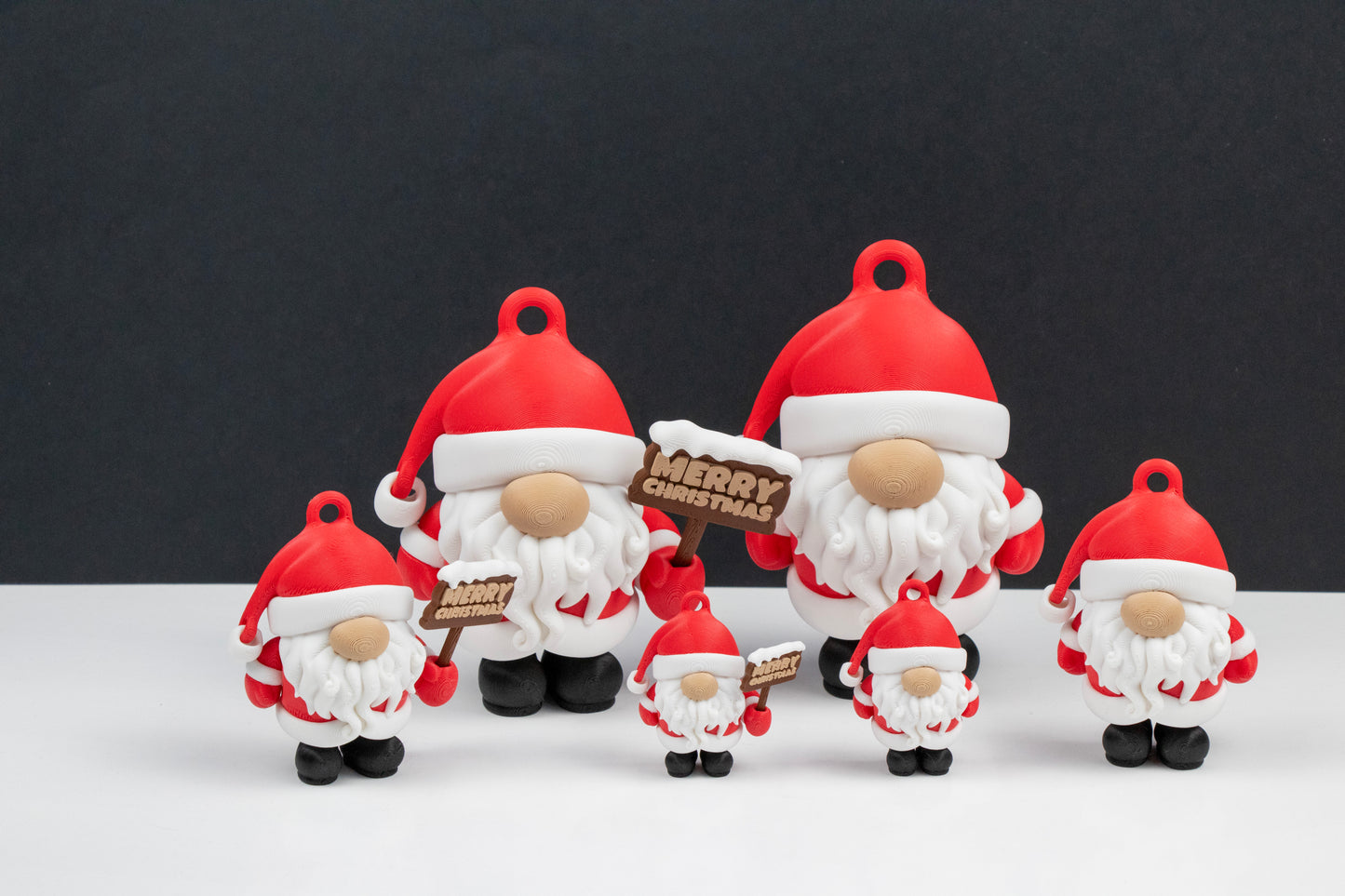 Santa Holiday Gnome Ornament – 3D Printed Christmas Decoration