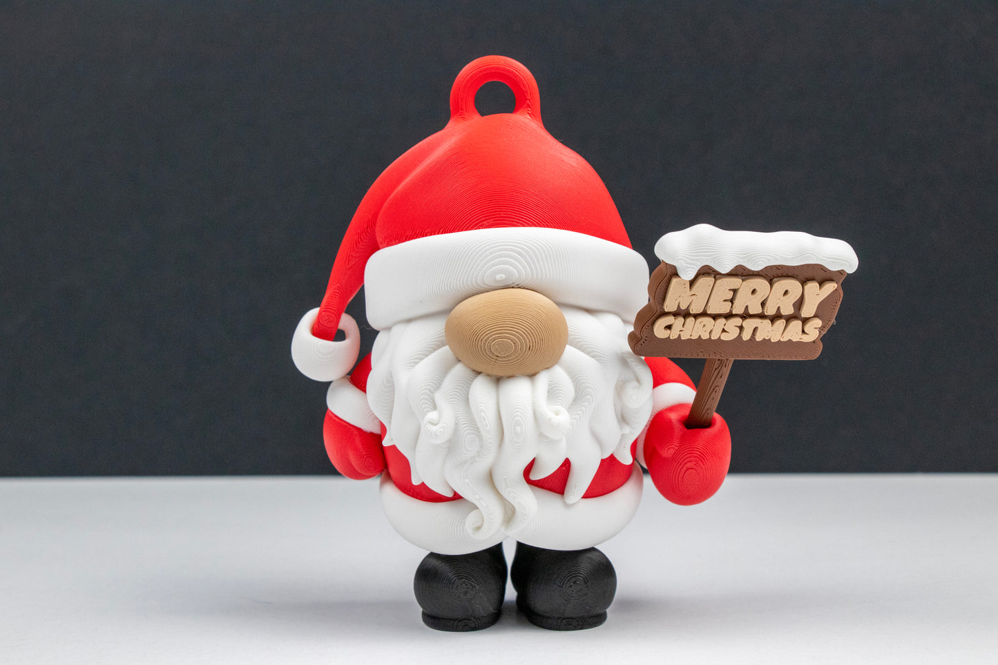 Santa Holiday Gnome Ornament – 3D Printed Christmas Decoration
