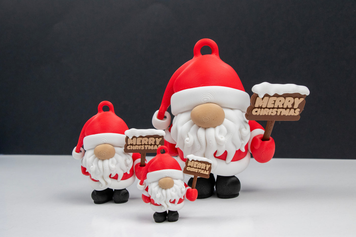 Santa Holiday Gnome Ornament – 3D Printed Christmas Decoration