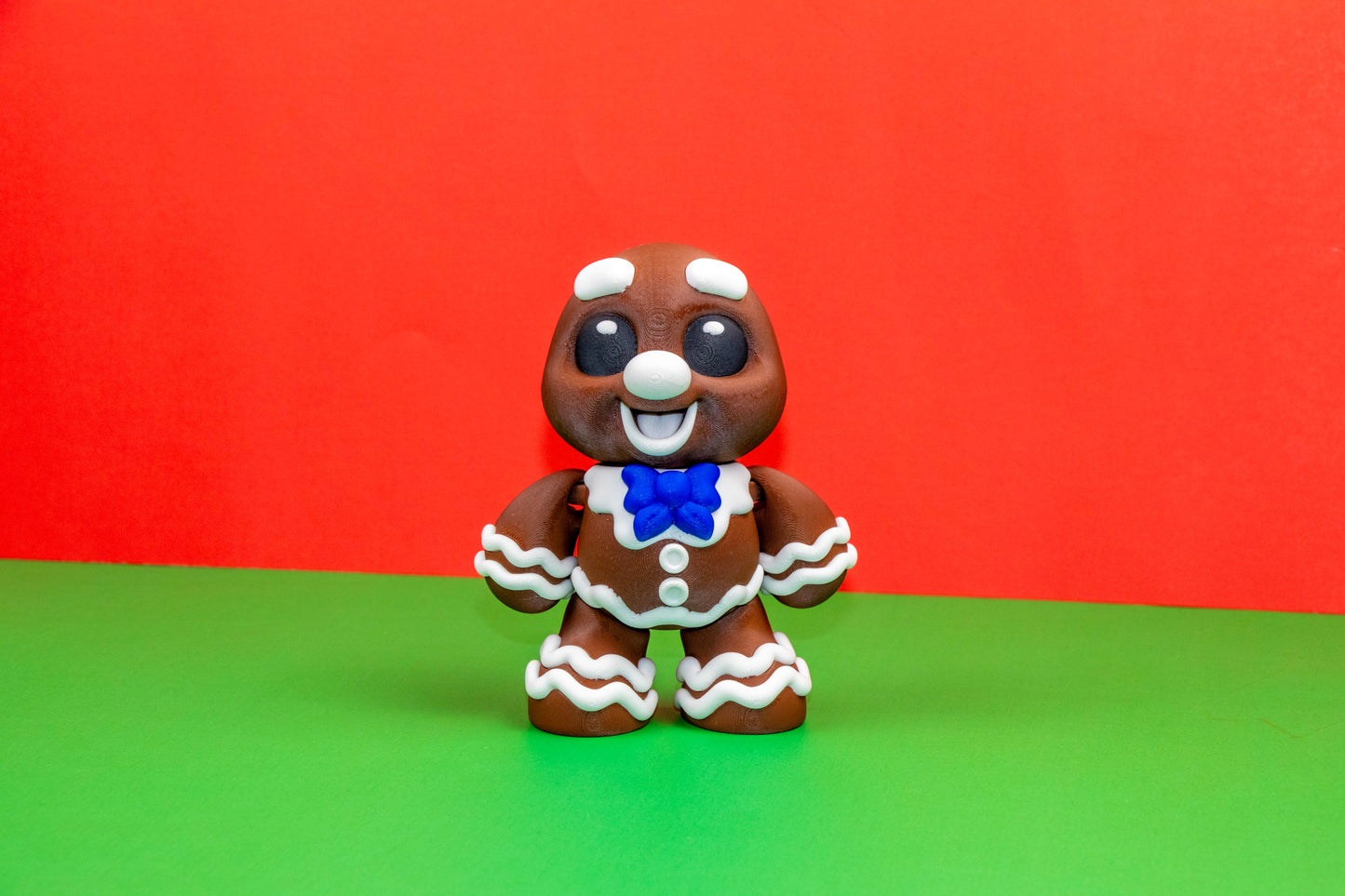 Gingerbread Family Figurines – Articulated Holiday Decor in Three Size options.