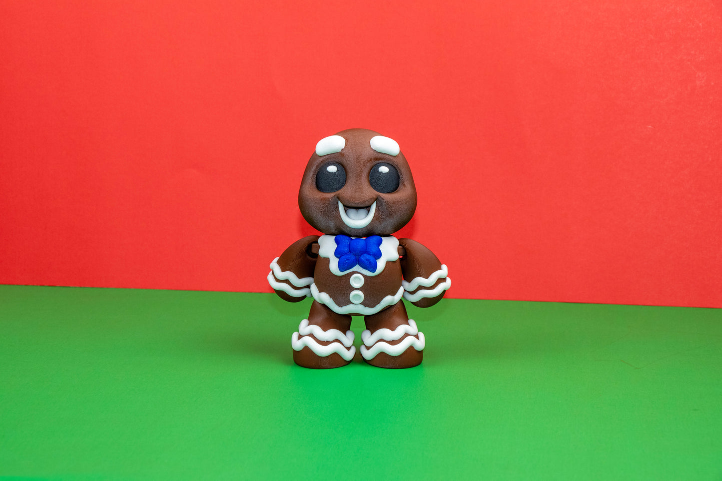 Gingerbread Family Figurines – Articulated Holiday Decor in Three Size options.